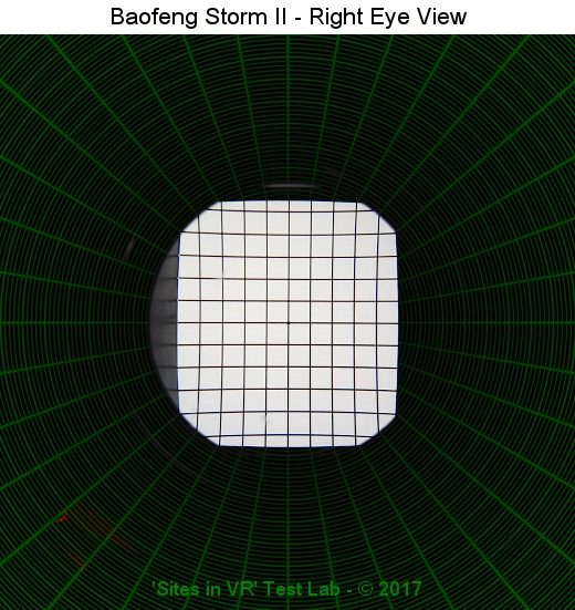 View from the right lens of the Baofeng Storm II viewer.